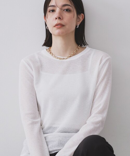 OPAQUE.CLIP（オペークドットクリップ）の「チェーンマンテルネックレス（ネックレス・レディース・シルバー/ゴールド・00）」の7枚目の写真