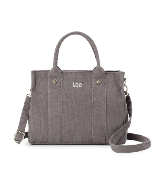 Lee(リー)の「【Lee別注】コーデュロイスクエアトート(トートバッグ・レディース・ダークグレー/ナチュラル/ブラック/サックスブルー/ブラウン系・00)」の22枚目の写真