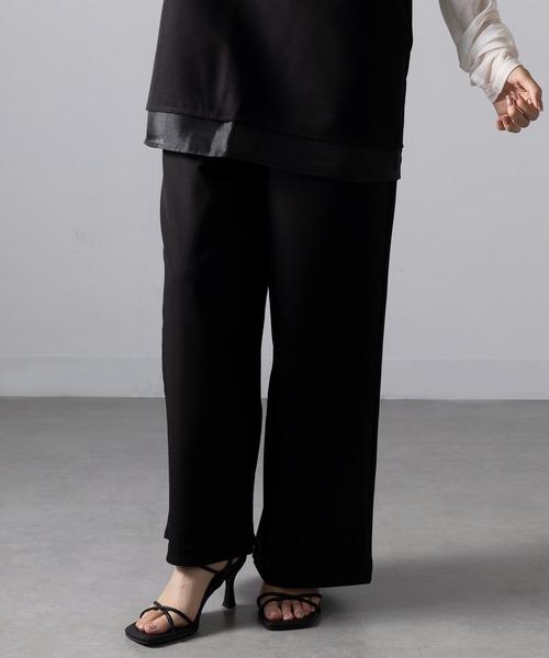 MAGASIN DE MODE Onjna(マガジンデモードオンジェナ )の「【MAGASIN DE MODE Onjna】T/R/Puツイル×オーガンジー オールインワン セットアップ キャミソール チュニック XNN(つなぎ/オールインワン・レディース・チャコールグレー/ブラウン/ブラック・FREE)」の16枚目の写真