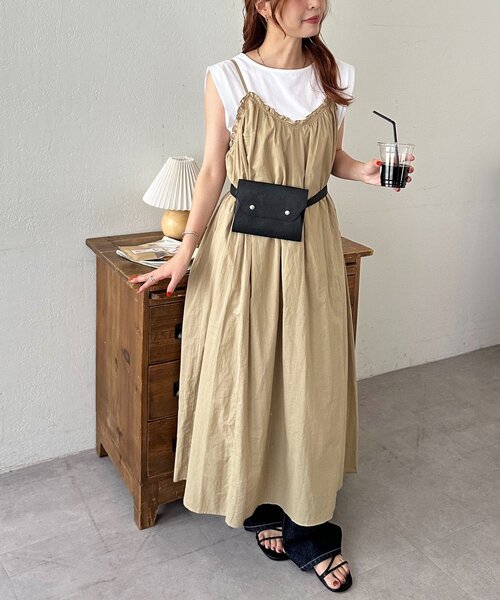 DISCOAT（ディスコート）の「ミニウエストポーチ（ボディバッグ/ウエストポーチ・レディース・ベージュ/ブラウン/ブラック・FREE）」の7枚目の写真