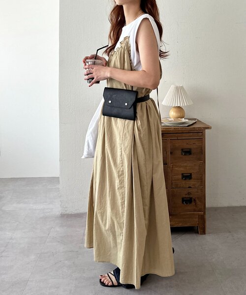 DISCOAT（ディスコート）の「ミニウエストポーチ（ボディバッグ/ウエストポーチ・レディース・ベージュ/ブラウン/ブラック・FREE）」の8枚目の写真