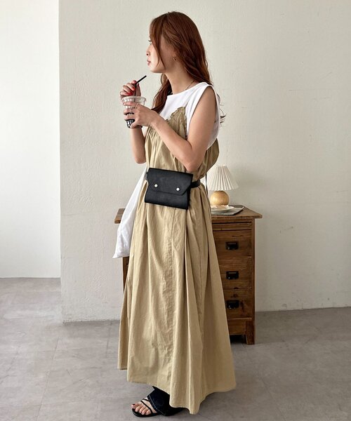 DISCOAT（ディスコート）の「ミニウエストポーチ（ボディバッグ/ウエストポーチ・レディース・ベージュ/ブラウン/ブラック・FREE）」の9枚目の写真