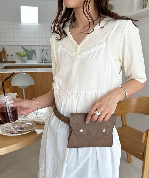 DISCOAT（ディスコート）の「ミニウエストポーチ（ボディバッグ/ウエストポーチ・レディース・ベージュ/ブラウン/ブラック・FREE）」の17枚目の写真