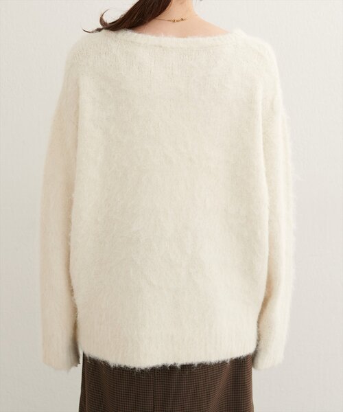 natural couture(ナチュラルクチュール)の「【WEB限定】シャギー起毛クルーネックニットプルオーバー(ニット/セーター・レディース・オフホワイト/ブルー/モカ/ラベンダー/イエロー/ピンク・FREE)」の15枚目の写真
