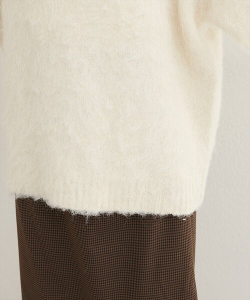 natural couture(ナチュラルクチュール)の「【WEB限定】シャギー起毛クルーネックニットプルオーバー(ニット/セーター・レディース・オフホワイト/ブルー/モカ/ラベンダー/イエロー/ピンク・FREE)」の18枚目の写真