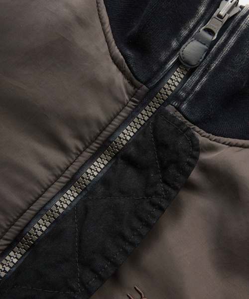 X-girl(エックスガール)の「FADED REVERSIBLE MA-1 JACKET(MA-1・レディース・ブラック/オリーブ・S/M)」の16枚目の写真