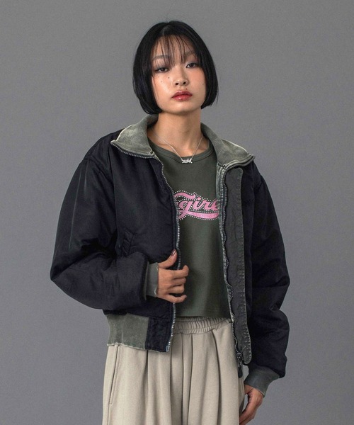 FADED REVERSIBLE MA-1 JACKET（MA-1）｜X-girl（エックスガール）の