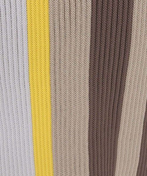 ANGENEHM(アンゲネーム)の「mn3159-Multi-Stripe Crew Knit -Airy Yarn Sweater- ニットプルオーバー(AG05-015acf)(ニット/セーター・メンズ・ブラック/ネイビー/オートミール・L/M/S)」の4枚目の写真