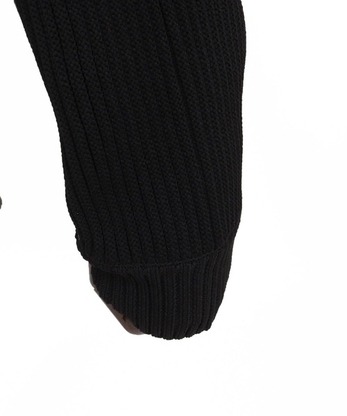 ANGENEHM(アンゲネーム)の「mn3159-Multi-Stripe Crew Knit -Airy Yarn Sweater- ニットプルオーバー(AG05-015acf)(ニット/セーター・メンズ・ブラック/ネイビー/オートミール・L/M/S)」の11枚目の写真