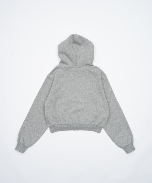 Compact lace zip hoodie / レース付きコンパクトジップ