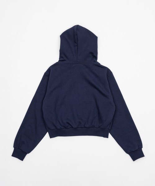 Compact lace zip hoodie / レース付きコンパクトジップフーディー