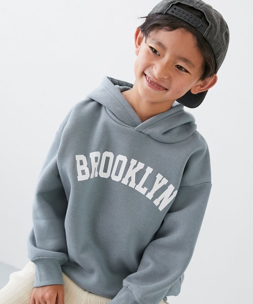 devirock(デビロック)の「デビラボ プリント裏起毛プルパーカー(パーカー・キッズ・グレー系2/ブラック系5/グレー系3/ブラック系6/ベージュ系1/ブラック系2/ブラック系4/グレー系1/ブラック系1/ベージュ系2/ブラック系3/ブルー系1/ピンク系1・100cm/110cm/120cm/130cm/140cm/150cm/160cm)」の12枚目の写真