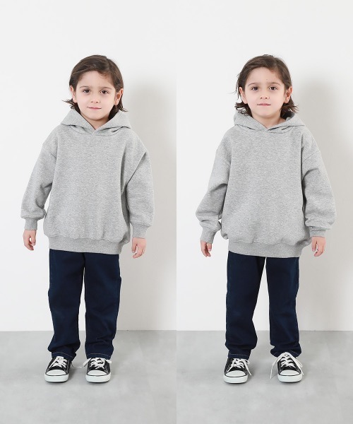 devirock(デビロック)の「デビラボ プリント裏起毛プルパーカー(パーカー・キッズ・グレー系2/ブラック系5/グレー系3/ブラック系6/ベージュ系1/ブラック系2/ブラック系4/グレー系1/ブラック系1/ベージュ系2/ブラック系3/ブルー系1/ピンク系1・100cm/110cm/120cm/130cm/140cm/150cm/160cm)」の16枚目の写真