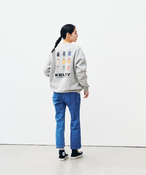 KELTY（ケルティ）の「デイパッククルーネックスウェット（スウェット・レディース・ネイビー/ベージュ/杢グレー/ブラック/ホワイト・S/MEDIUM/L/XL）」の12枚目の写真