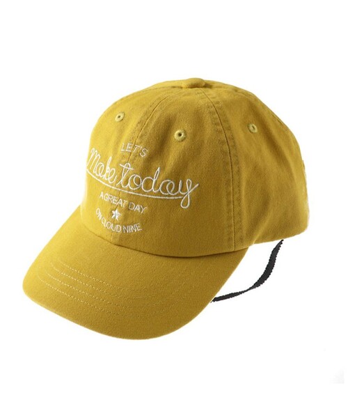 BRANSHES（ブランシェス）の「刺しゅうロゴキャップ（キャップ・キッズ・ベージュ/マスタード・M/L）」の2枚目の写真