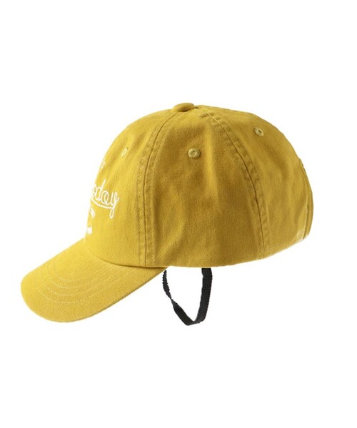 BRANSHES（ブランシェス）の「刺しゅうロゴキャップ（キャップ・キッズ・ベージュ/マスタード・M/L）」の5枚目の写真