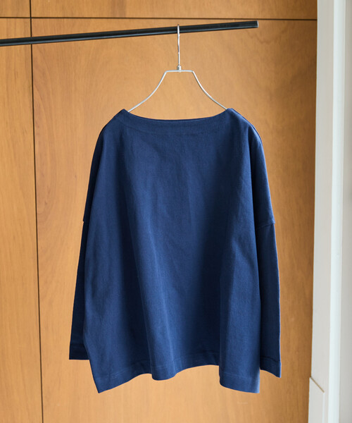 FREAK'S STORE（フリークスストア）の「限定展開　バスク ロング スリーブ Tシャツ（Tシャツ/カットソー・レディース・ベージュ/マスタード/ネイビー/グリーン/レッド/ブラウン/ブラック/グレー/オフホワイト・ﾌﾘ-）」の7枚目の写真