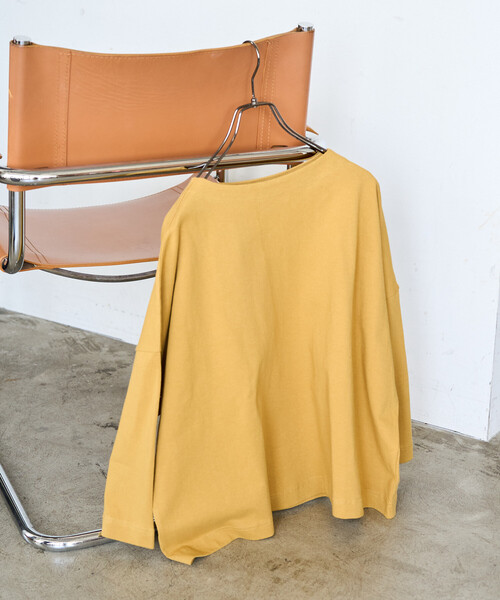 FREAK'S STORE（フリークスストア）の「限定展開　バスク ロング スリーブ Tシャツ（Tシャツ/カットソー・レディース・ベージュ/マスタード/ネイビー/グリーン/レッド/ブラウン/ブラック/グレー/オフホワイト・ﾌﾘ-）」の8枚目の写真