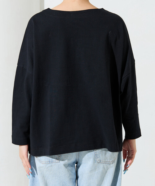 FREAK'S STORE（フリークスストア）の「限定展開　バスク ロング スリーブ Tシャツ（Tシャツ/カットソー・レディース・ベージュ/マスタード/ネイビー/グリーン/レッド/ブラウン/ブラック/グレー/オフホワイト・ﾌﾘ-）」の14枚目の写真