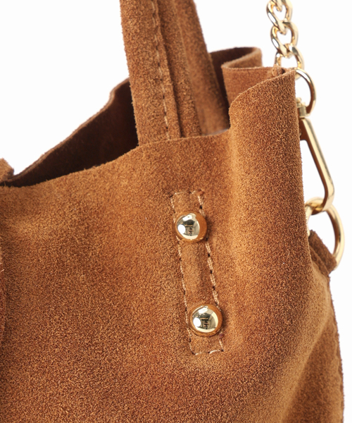 AULENTTI（オウレンティ）の「【AULENTTI/オウレンティ】チェーンストラップ スウェード TOTEBAG（トートバッグ・レディース・キャメル/ブラウン・FREE）」の18枚目の写真