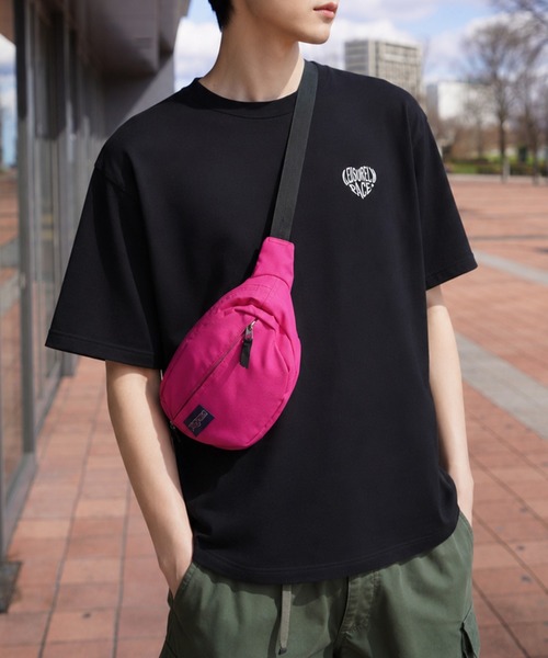 ZIP FIVE(ジップファイブ)の「高密度編み 綿100% ワンポイントハート刺繍 2タイプ ハーフスリーブTシャツ(Tシャツ/カットソー・メンズ・ホワイト×ブルー/ホワイト系その他/ブラック×ホワイト/ホワイト×レッド/ブラック系その他/ホワイト系その他2・MEDIUM/LARGE)」の17枚目の写真