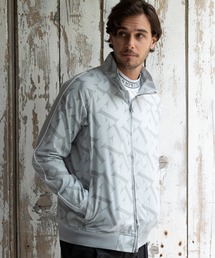 LUXEAKMPLUS（リュクスエイケイエムプラス）の「LUXEAKMPLUS(リュクスエイケイエムプラス)ゴルフ 総柄 ファスナーポケット フルジップブルゾン (通気性/ストレッチ性)（ブルゾン）」