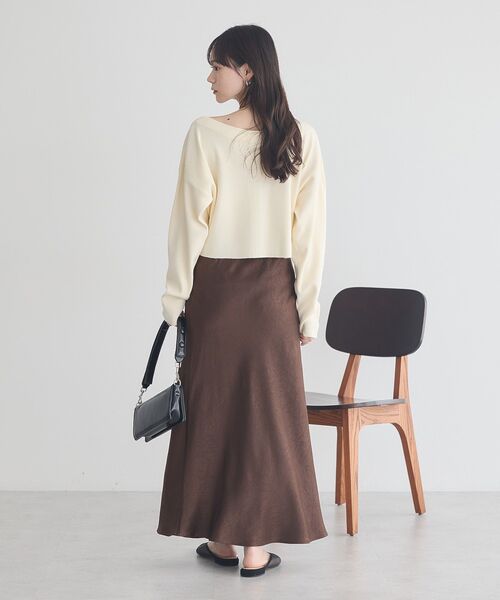 earth music&ecology(アースミュージックアンドエコロジー)の「ダブルジップロゴニットプルオーバー(スウェット・レディース・アイボリー/ネイビー/ボルドー・FREE)」の16枚目の写真