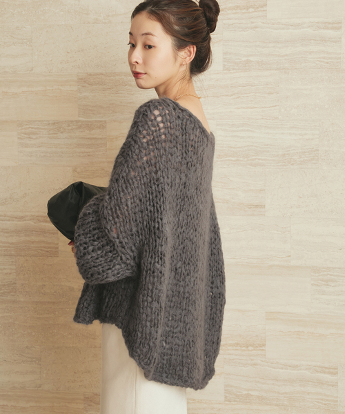 plage 2024AW HAND KNIT ジャンボタム プルオーバー 追加》HAND KNIT ジャンボタム プルオーバー（ニット/セーター