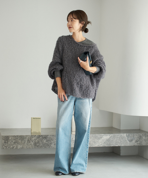 plage HAND KNIT ジャンボタム プルオーバー プラージュ Plage 《追加予約》HAND KNIT ジャンボタム プルオーバー