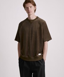 Saturdays NYC | Elliot Velour Raglan Relaxed SS Sweatshirt(スウェット)
