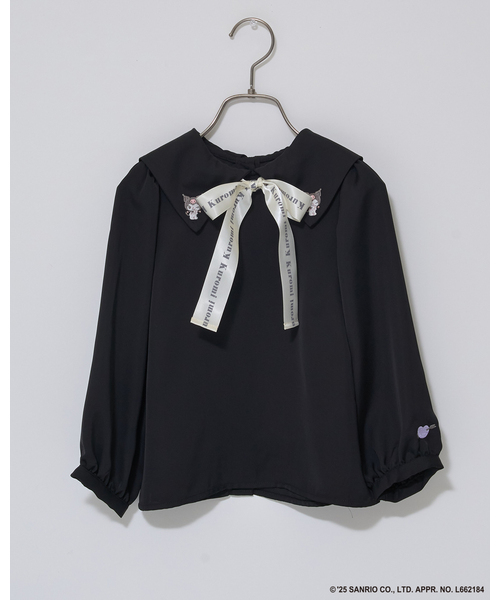 Lycee mine（リセマイン）の「【サンリオキャラクターズ】ボウタイ付きブラウス（シャツ/ブラウス・キッズ・ブラック/ライトピンク/オフホワイト/マルチ・100cm/120cm/110cm/130cm/140cm）」の7枚目の写真