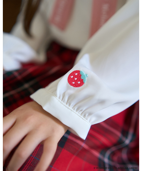 Lycee mine（リセマイン）の「【サンリオキャラクターズ】ボウタイ付きブラウス（シャツ/ブラウス・キッズ・ブラック/ライトピンク/オフホワイト/マルチ・100cm/120cm/110cm/130cm/140cm）」の15枚目の写真