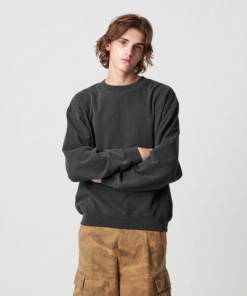 モンキータイム（monkey time）/オゾンウォッシュ フレンチテリー クルーネック スウェット セール】オゾンウォッシュ フレンチテリー クルーネック スウェット