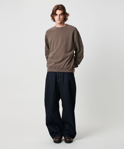 セール】オゾンウォッシュ フレンチテリー クルーネック スウェット