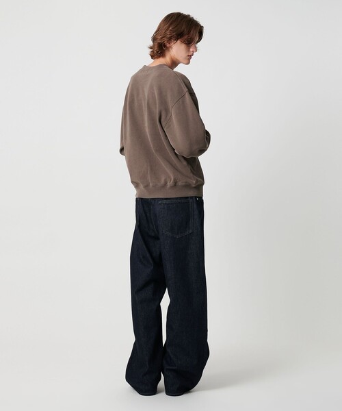 MONKEY TIME(モンキータイム)の「オゾンウォッシュ フレンチテリー クルーネック スウェット(スウェット・メンズ・ライラック/ダークブラウン/ブラック・L/M/S/XL)」の19枚目の写真