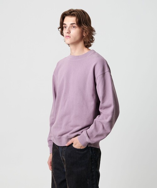 MONKEY TIME（モンキータイム）の「オゾンウォッシュ フレンチテリー クルーネック スウェット（スウェット・メンズ・ライラック/ダークブラウン/ブラック・L/M/S/XL）」の22枚目の写真