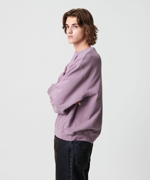 MONKEY TIME（モンキータイム）の「オゾンウォッシュ フレンチテリー クルーネック スウェット（スウェット・メンズ・ライラック/ダークブラウン/ブラック・L/M/S/XL）」の21枚目の写真