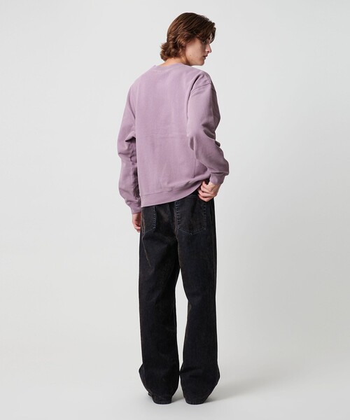 MONKEY TIME（モンキータイム）の「オゾンウォッシュ フレンチテリー クルーネック スウェット（スウェット・メンズ・ライラック/ダークブラウン/ブラック・L/M/S/XL）」の15枚目の写真