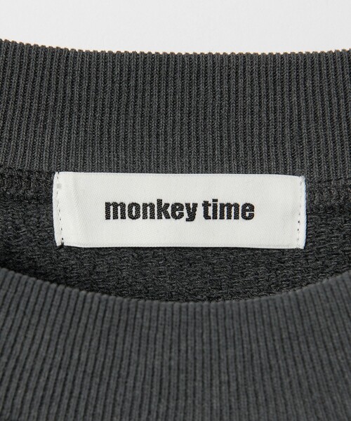 MONKEY TIME（モンキータイム）の「オゾンウォッシュ フレンチテリー クルーネック スウェット（スウェット・メンズ・ライラック/ダークブラウン/ブラック・L/M/S/XL）」の7枚目の写真