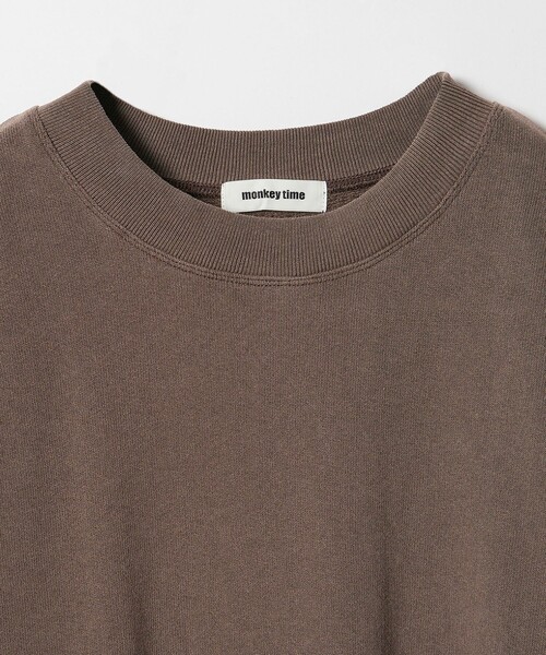MONKEY TIME（モンキータイム）の「オゾンウォッシュ フレンチテリー クルーネック スウェット（スウェット・メンズ・ライラック/ダークブラウン/ブラック・L/M/S/XL）」の4枚目の写真
