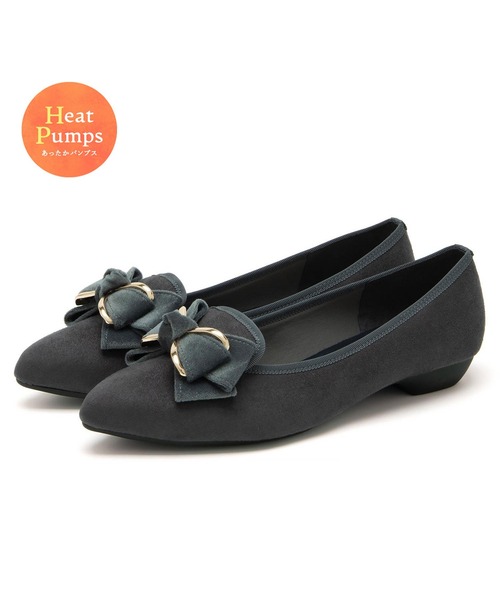 JELLY BEANS(ジェリービーンズ)の「あったか仕様◆メタルパーツリボンモールドソールパンプス【Made in Japan】(125-56131)JELLY BEANS(ジェリービーンズ)(パンプス・レディース・ブラック系/レオパード/グレー・22.5/24.5/24/23.5/23)」の5枚目の写真