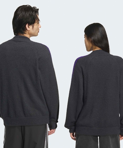 adidas（アディダス）の「adidas/アディダス ORI  KNIT A15 トラックジャケット（ジャージ・メンズ・エンジ/ホワイト/ブラック/チャコールグレー×パープル・XL/L/M/S）」の21枚目の写真