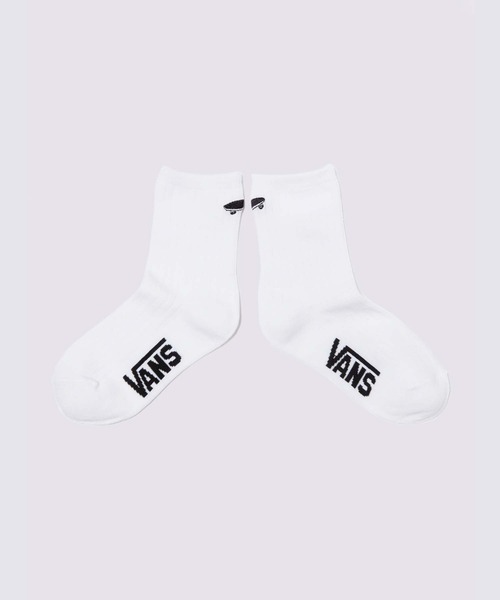 VANS（バンズ）の「ウィメンズ KICKIN IT クルーソックス（23-26.5CM） / WM 6.5-10 1PK KCKIT White VN0A5EZCWHT1（ソックス/靴下・レディース・ホワイト・ONE SIZE）」の2枚目の写真