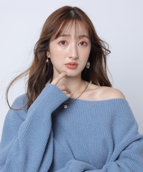 ウールカシミヤオフネックニット（ニット/セーター）｜Apuweiser-riche