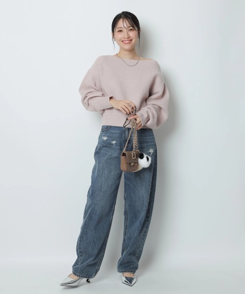 ウールカシミヤオフネックニット（ニット/セーター）｜Apuweiser-riche