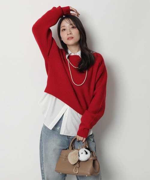 アプワイザーリッシェ ニット 冬服 カシミヤ ウール セーター プルオーバー Apuweiser-riche（アプワイザーリッシェ）の「ハイネックウール