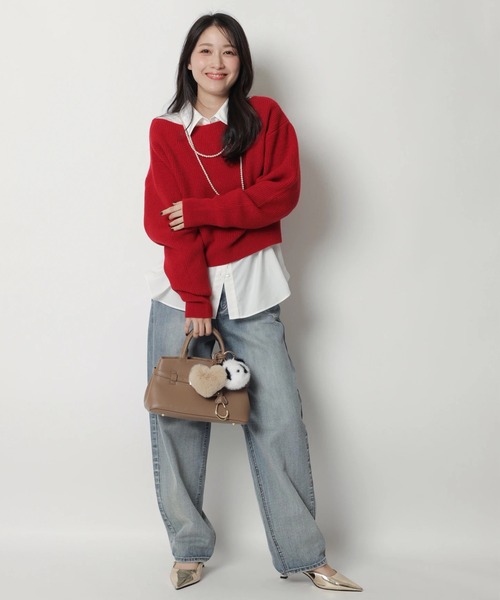 ウールカシミヤオフネックニット（ニット/セーター）｜Apuweiser-riche