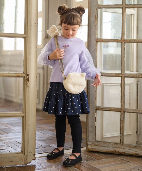 ANY（エニィ）の「ネコ×ドット刺繍 スキャッツ（その他パンツ・キッズ・ネイビー系/ライラック系・90/100/110/120/130）」の12枚目の写真