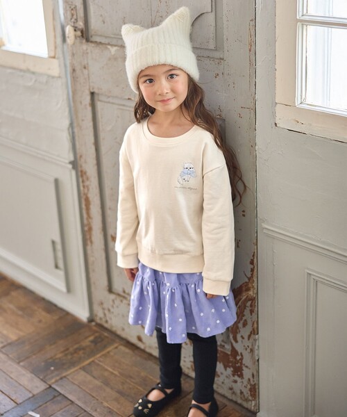 ANY（エニィ）の「ネコ×ドット刺繍 スキャッツ（その他パンツ・キッズ・ネイビー系/ライラック系・90/100/110/120/130）」の15枚目の写真