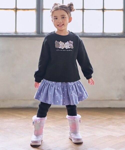 ANY（エニィ）の「ネコ×ドット刺繍 スキャッツ（その他パンツ・キッズ・ネイビー系/ライラック系・90/100/110/120/130）」の18枚目の写真